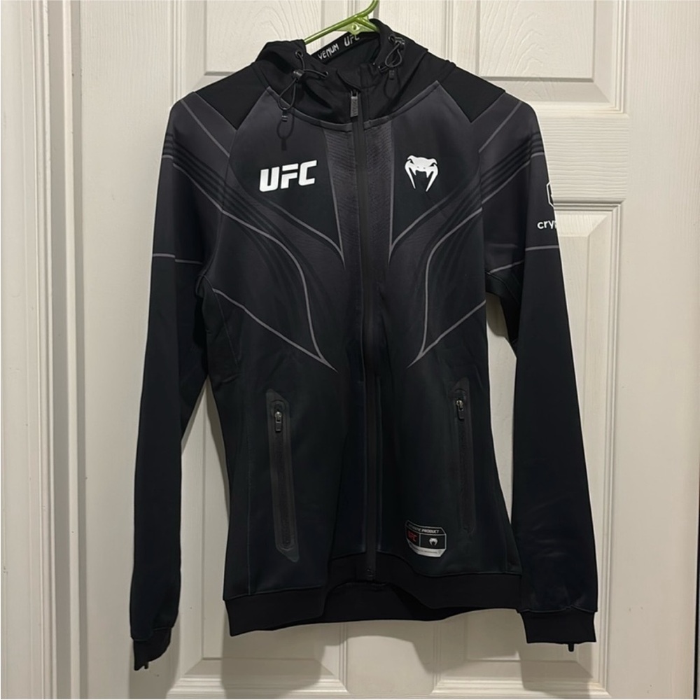 Women's Black UFC Fight Night Venum Walk Out 2.0 Hoodie jacket S - Picture 6 of 16